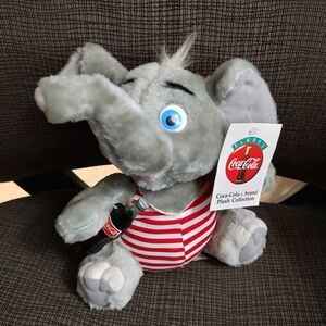 Vintage 1993 Coca Cola Plush Elephant